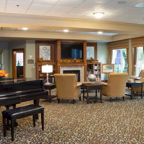 Chartwell Martha's Landing Retirement Residence piano lounge