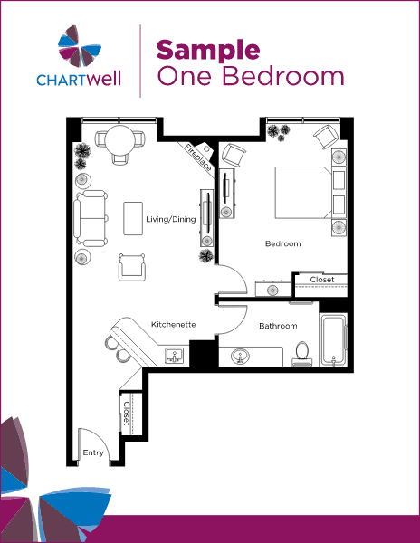 Sample one bedroom