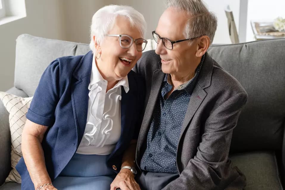 Chartwell senior couple having a good time together