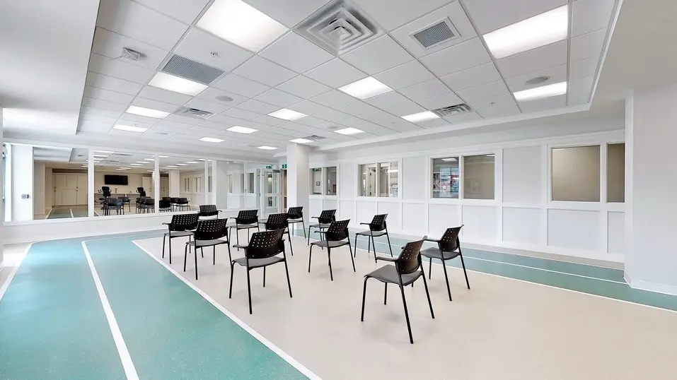 Gym with chairs at Chartwell Fraser Terrace