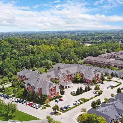 Drone view of Chartwell Franklin Park and its surroundings