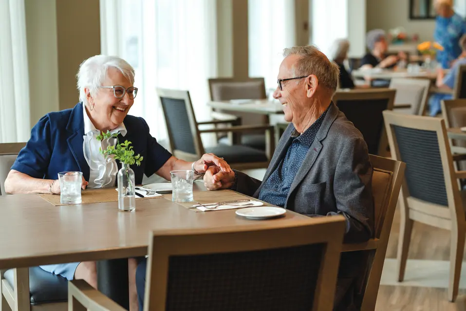 Chartwell senior resident couple having a good time together