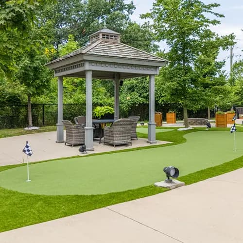 Chartwell Palermo Village putting green. An outdoor space dedicated to putting.