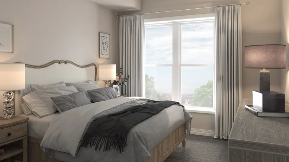Bedroom at Montgomery Village expansion / Chambre à coucher à Montgomery Village expansion