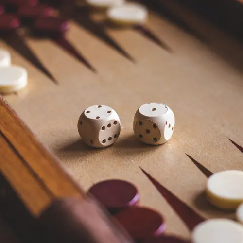Backgammon game board
