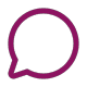 Vector icon of talk bubble / Icône vectorielle représentant une bulle de dialogue