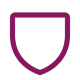 Vector icon of shield / Icône vectorielle représentant un bouclier