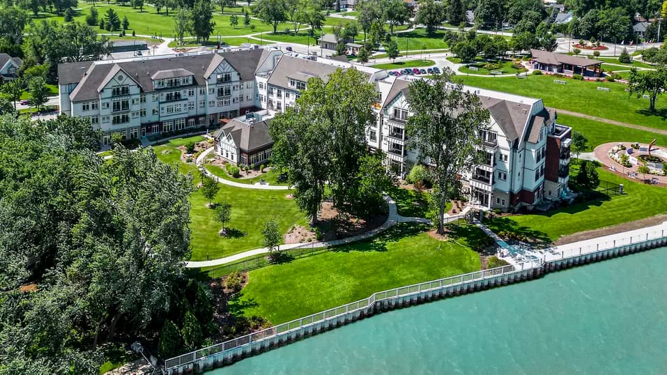 Chartwell St Clair Beach's aerial view