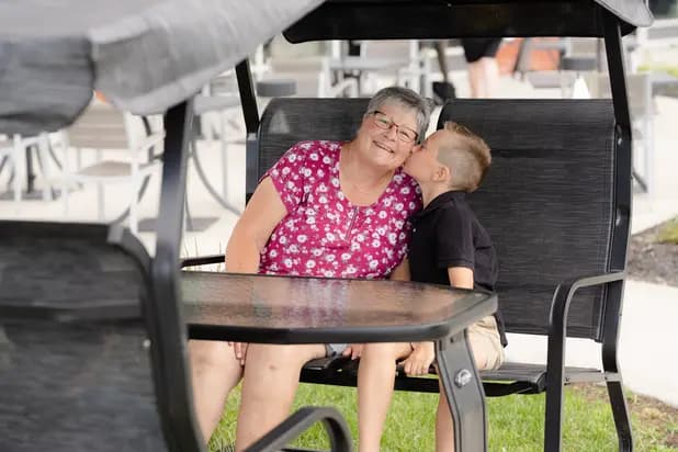 Chartwell Senior resident with Grand Kid