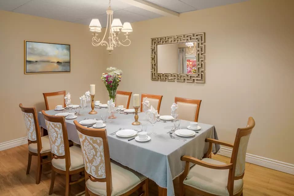 Chartwell Carrington Place's private dining room