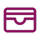 Vector icon of care wallet / Icône vectorielle représentant un portefeuille de soins