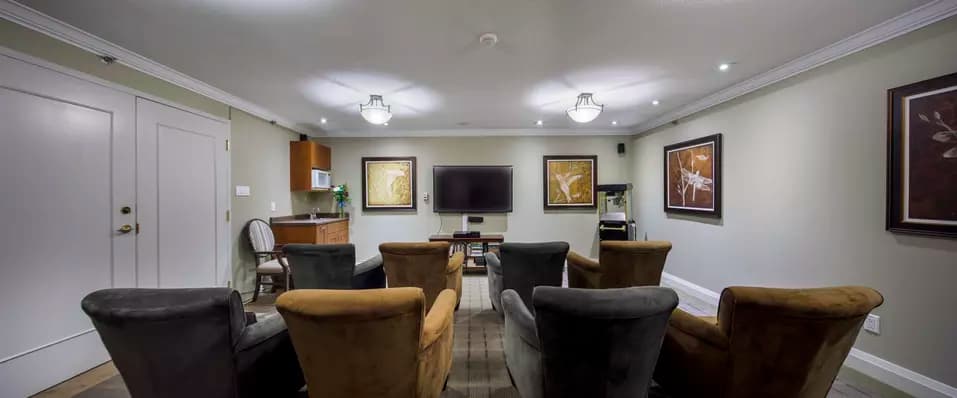 The theatre of Chartwell Lansing Retirement Residence