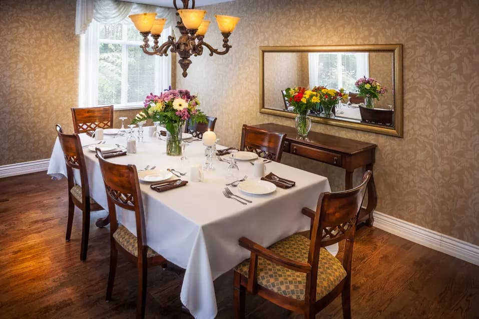 Chartwell Carrington House's private dining room