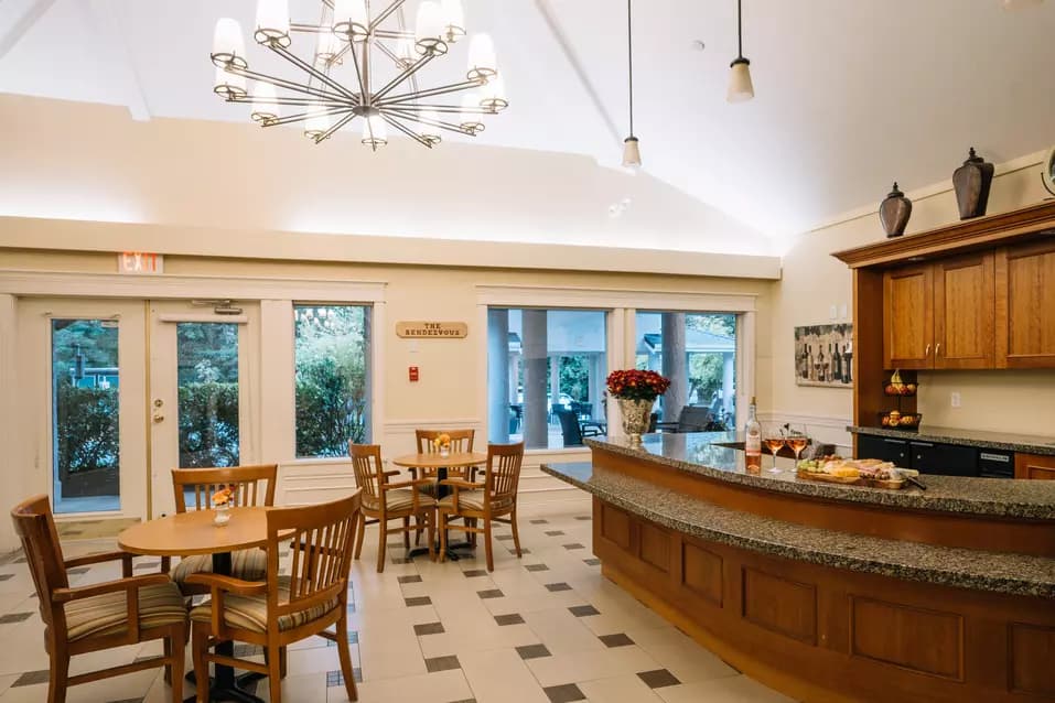 spacious bar lounge at