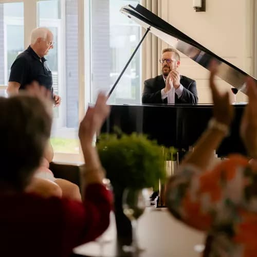Chartwell senior residents Music activity